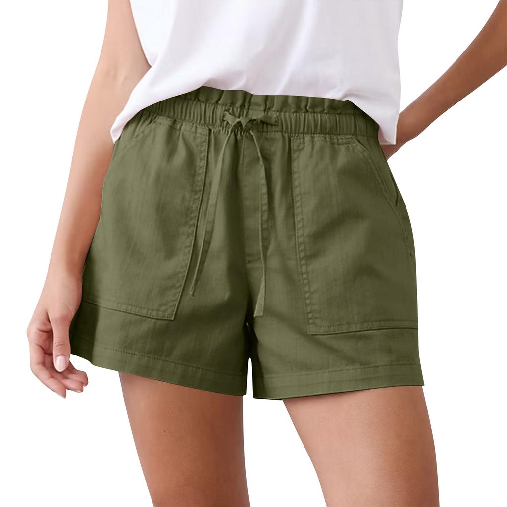 Damen-Shorts mit Taschen, Freizeit-Shorts
