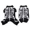 Funny Skeleton Dog Pet  Clothes Halloween Dog Costume Pet Party Dressing Up Apparel