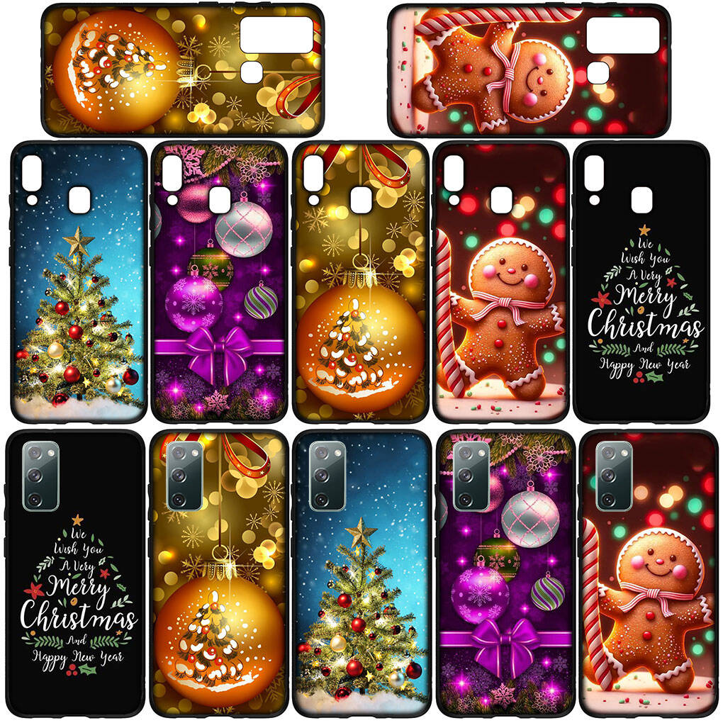 Phone Case for iPhone 17 16 15 Plus X Huawei P30 P20 Lite Redmi Note 14 12 11 13 Pro Max OPPO A60 A80 A40 A18 A38 Tree Snow Merry Christmas Deer Cover
