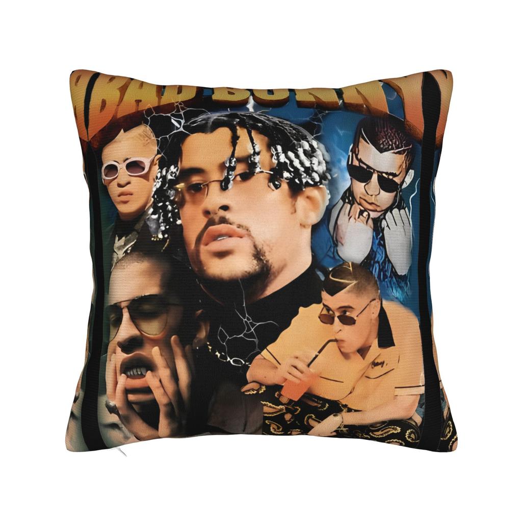Bad Bunny DTMF Pillowcase Polyester Cushion Cover Decoration Pillow Case Cover Home Drop Shipping 18'