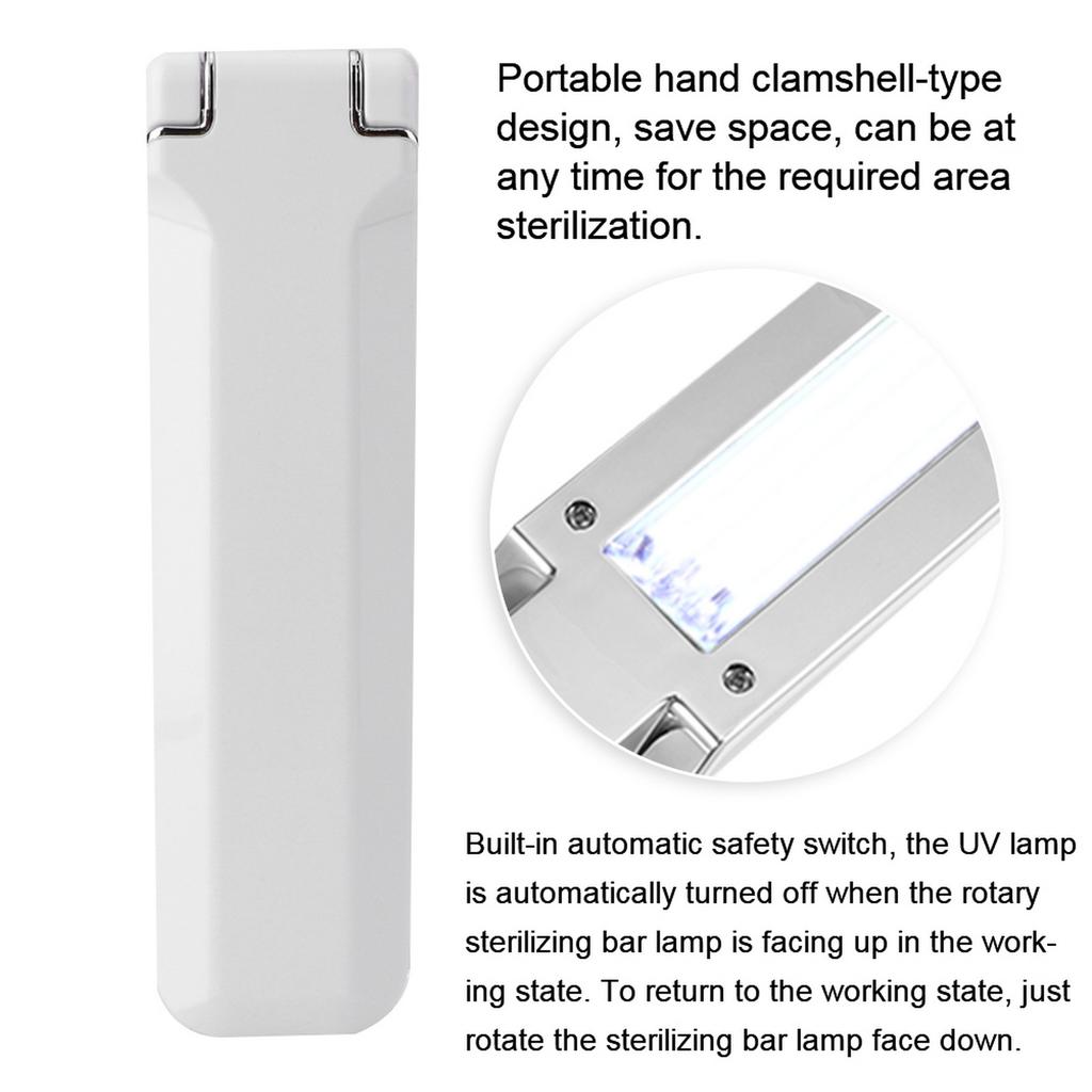Portable Foldable UV Light Sterilizer Disinfection Germicidal Lamp For Family Office