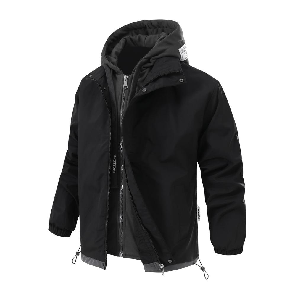 Plus Size European American Hooded Men's Ultrasonic Down Cotton Vest Jacket