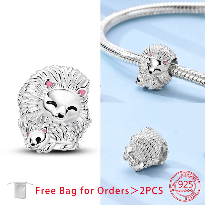 Animals Beads Pendant Fit Bracelet Necklace Charms Copper Originales Accessories Bead Jewelry Making Fine Jewelry Gift