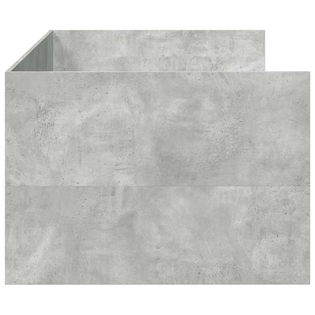 Daybed with Drawers Without Mattress Concrete Gray 90 x 190 cm