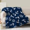 Anchor Digital Printed Blanket Flannel Blanket Office Travel Sofa Blanket Blanket