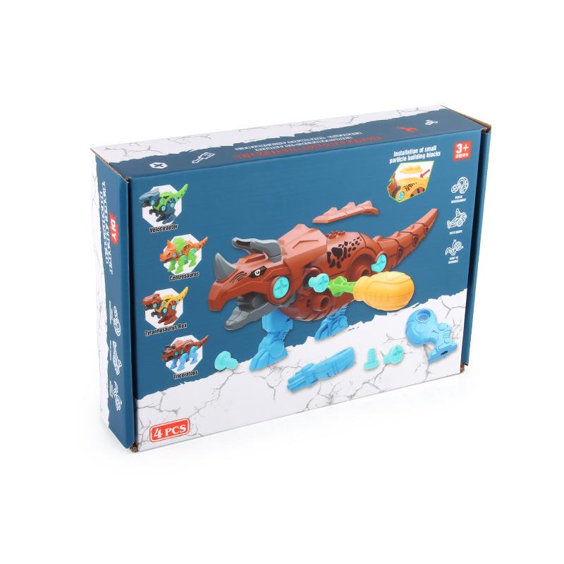Children'S Science And Education Nut Disassembly And Assembly Combination Toy, Screw Dinosaur Diy Dinosaur Assembly And Disassembly Set