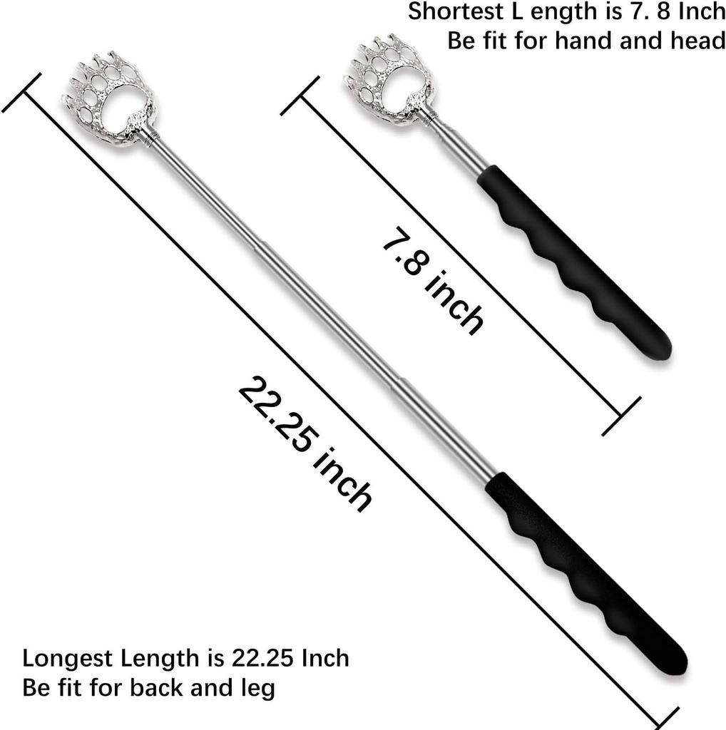 Bear Claw Extendable Back Scratcher for Men Women Stocking Stuffers Mothers Day Fathers Day Birthday Christmas Gifts