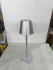 Rechargeable High-Leg Iron Table Lamp - Outdoor Touch-Control, Three-Color USB Light for Restaurants
