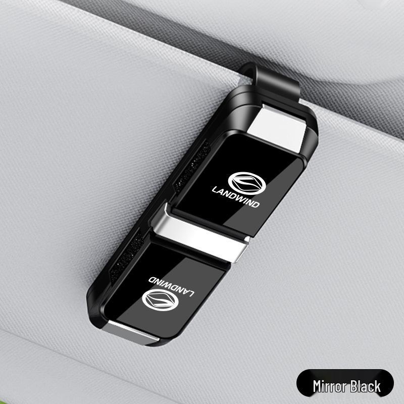Suitable for Landwind X8/X7: Two-Way Car Glasses Clip & Sun Visor Sunglasses Holder
