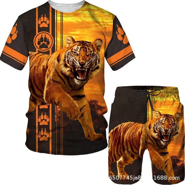 Liger Series 3D Printing Men's Casual Suit 2023 Summer New Adult Suit Spot Wholesale