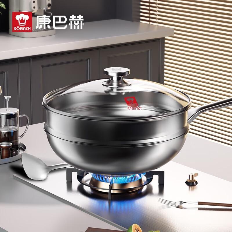Kangbahu Andrew 304 Stainless Steel Honeycomb Wok