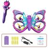Gravity Sensing Remote Control Aircraft V40 Glitter Mini Plane Toy Butterfly Quadcopter  Kids Toy