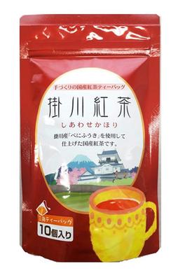 Shizuoka Tea Leaves Kakegawa Black Tea Shiawase Kaori Tea Bags, 10 Tea Bags X 3 Tea Bags