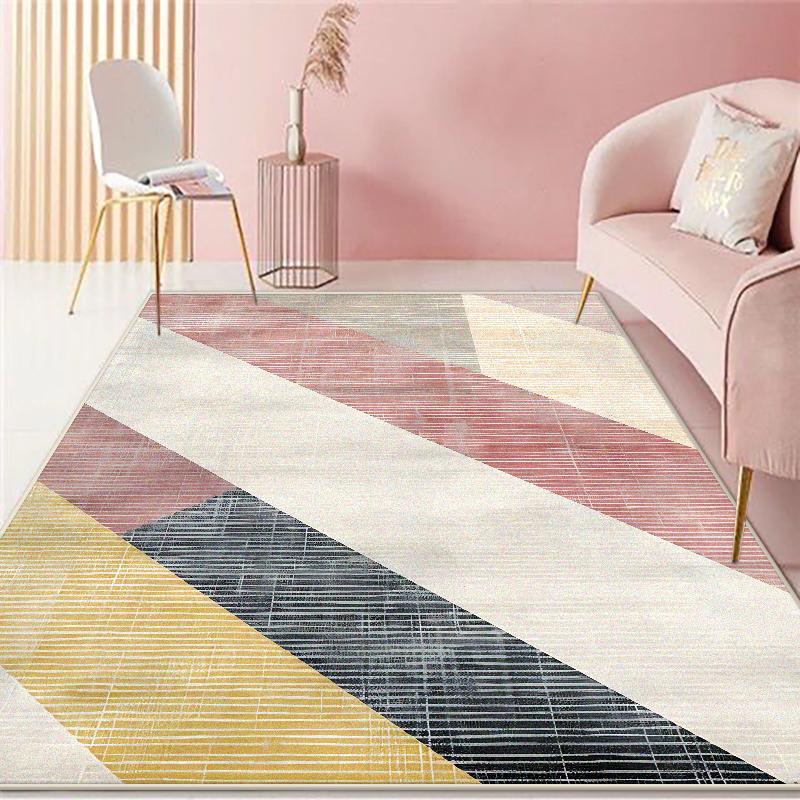 

Pink Luxury Carpet 200x300cm Washable Non-slip Floor Mat for Living Room Sofa Area Girls Bedroom Decor 60*90cm