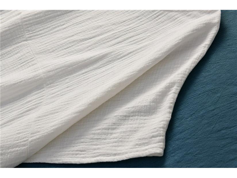 Bamboo Joint Batwing Sleeve Long Robe Dress - Spring/Summer National Style