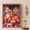 Diamond Painting Full of Diamonds 5D Zootopia Gazelle and Tigers Diamond Art Home Decoration Creative Handicrafts