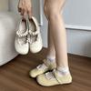 Mary Jane shoes spring and summer 2025 new versatile shallow mouth flat bottom with skirt single shoes women's four seasons