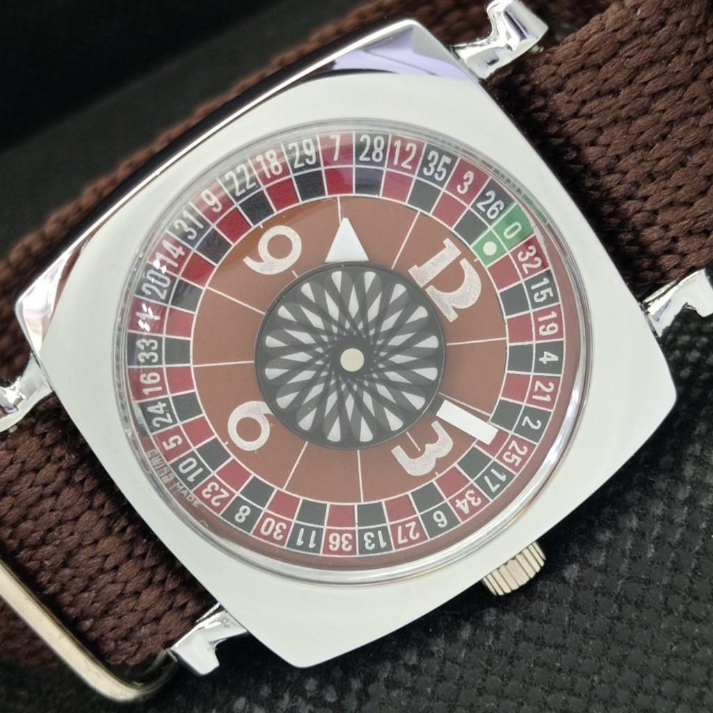 

MECHAINCAL WINDING SWISS MENS POKER FACE MYSTERY WATCH a309951-1 Sku587g-a309951