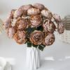 Artificial Flowers Wholesale European Style Lotus Home Room Table Wedding Wreath Fake Plants Vase Decora Accessory Diy Gifts Box