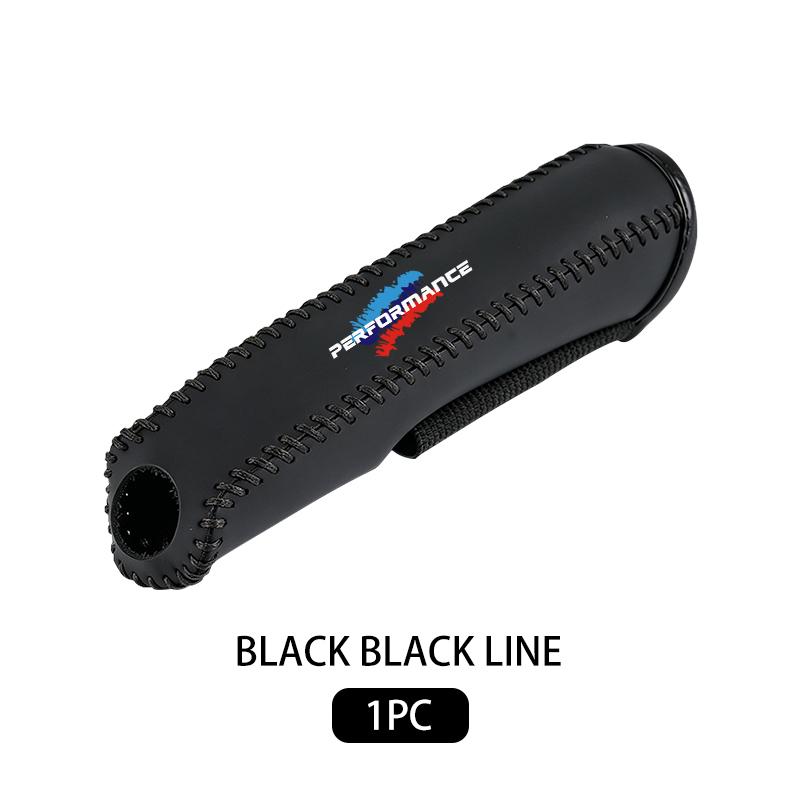 ABP1 Car Handbrake Sleeve Leather Cover Anti-Skid Auto Parking Brake For BMW M Performance E84 F10 F20 F15 F25 iX iX1 iX2 iX3 iX5 iX7