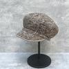 Film Atmosphere Versatile Plain Hat White Cashew Flower Newsboy Hat Female Painter Hat Duck Tongue Beret