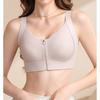 Women Front Zip Wireless Bra Four Way Lift Support Comfortable Lingerie