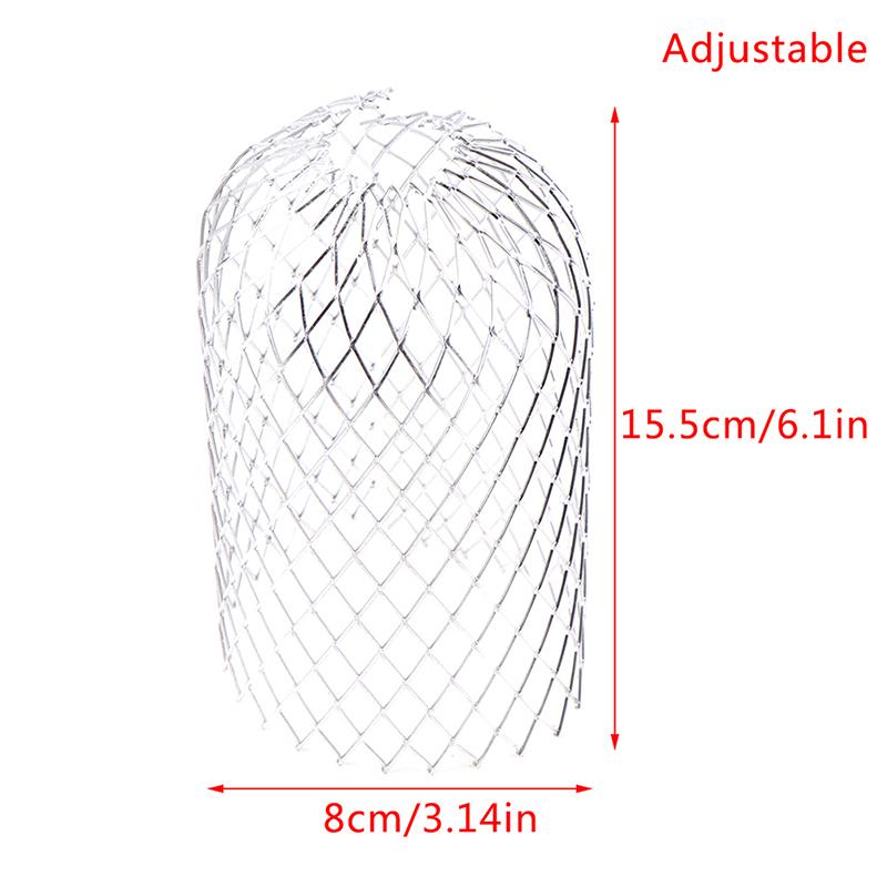 4Pcs Metal Aluminum Filter Mesh Gutter Leaf Debris Mud Trap Guards Drain Pipe Cover Downpipe Guttering System Waterproof