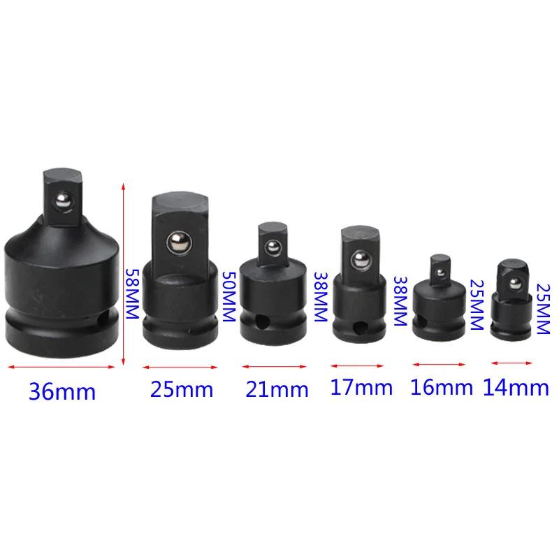 6Pcs/Set Socket Sleeve Convertor Adaptor Reducer 1/2 to 3/8 3/8 to 1/4 3/4 to 1/2 Ratchet Wrench Drive Car Bicycle Repair Tools