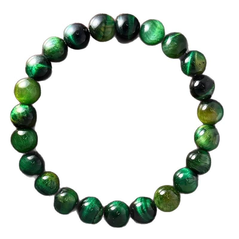 Bracelet, Rose Red, Purple, Green, Yellow, Tiger Eye Stone Bracelet
