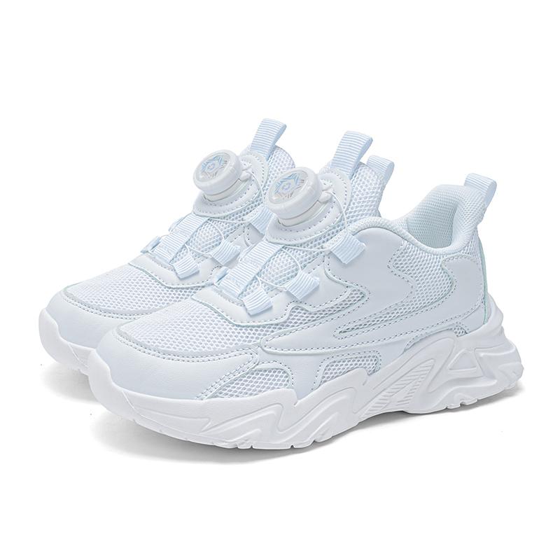 Kids White School Shoes All Seasons Casual Sneakers Walking Running for Boys Girls Tennis Sports