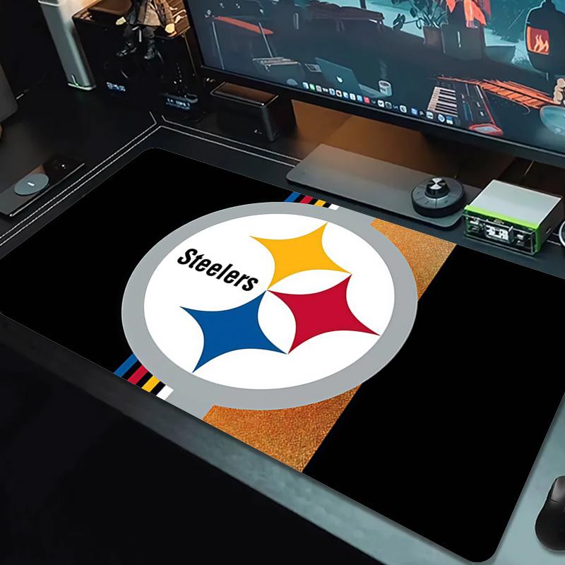 Pittsburgh Steelers2 Print Cushion Non-slip Laptop Tablet Big Mousepad XXL Mat Mini PC Playmat With Lock edge