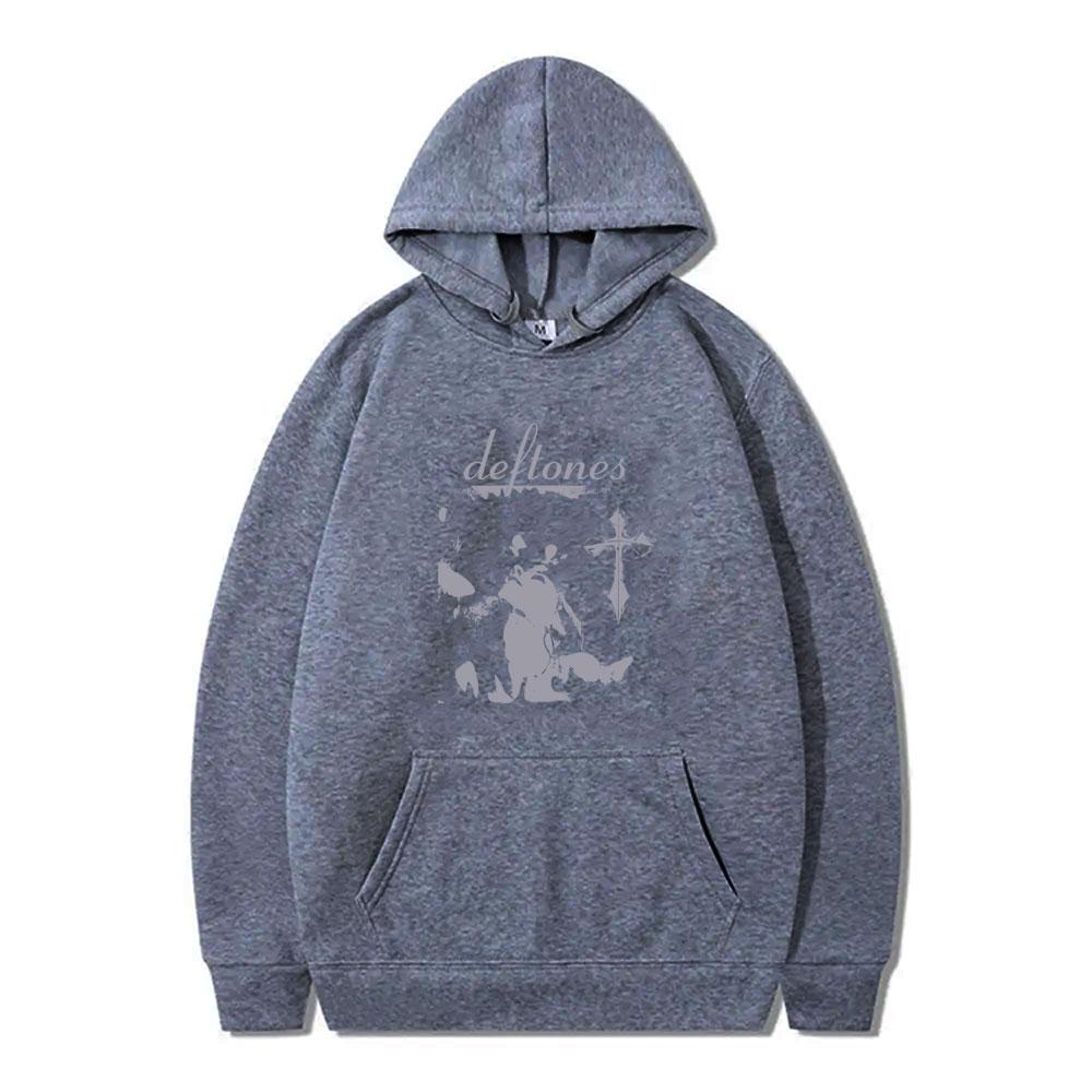 Rock Band Deftones Saturday Night Wrist Hoodie Men's Alternative Heavy Metal Streetwear Male Fashion Oversized Pullover Hoodies