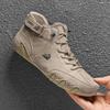 Leather Casual Sneakers for Men Motorcycle Shoes 2026 New In Waterproof High Top Men Boors Luxury Dress Loafers Shoes Footwear