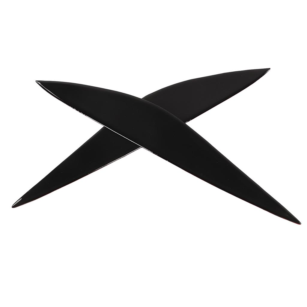 Front Headlight Eyebrow Glossy Black Trim Soft Plastic Replacement for Mercedes?Benz W204