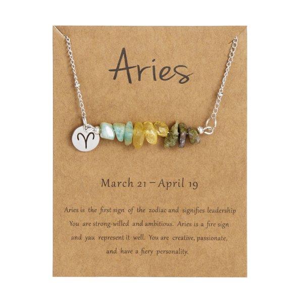 12 Constellation Sign Natural Birth Stone Handmade Bracelet for Women Kids Aries Leo Braid Bracelet  Birthday Gift
