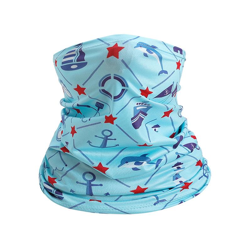 Dziecięcy Lodowy Chustogrzbiet Lato Dzieci Twarz Szyja Osłona Przeciwsłoneczna Kołnierz Gaiter Bandana Szalik Pyłoszczelny Sporty Zewnętrzne Nakrycie Głowy Szaliki