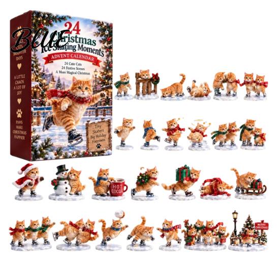 Pensierini per il Calendario dell'Avvento 24 Giorni Set Ornamenti Animali Bambini 2026 Acrilico 2D con Natale