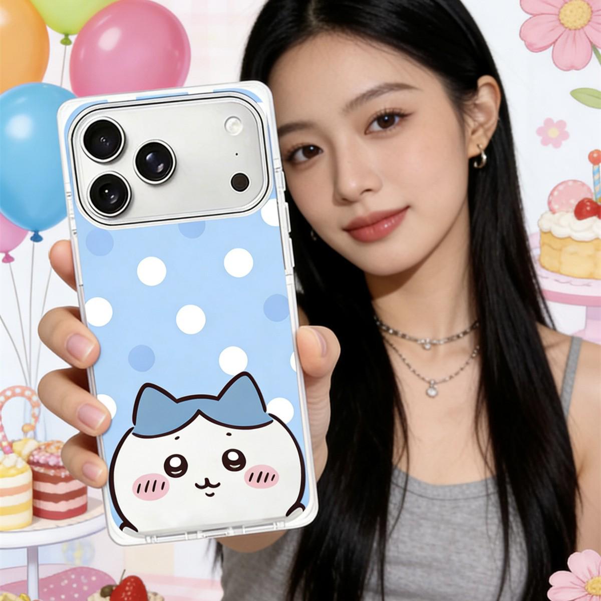 

Cartoon Square Anti-Fall Phone Case for iPhone 15/16/17 Pro Max 17
