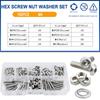 304 Stainless Steel Allen Screw Bolt Nut Washer Set Metric Threaded Hex Machine Screws Nuts Gaskets Kits With Box M2 M3 M4 M5 M6