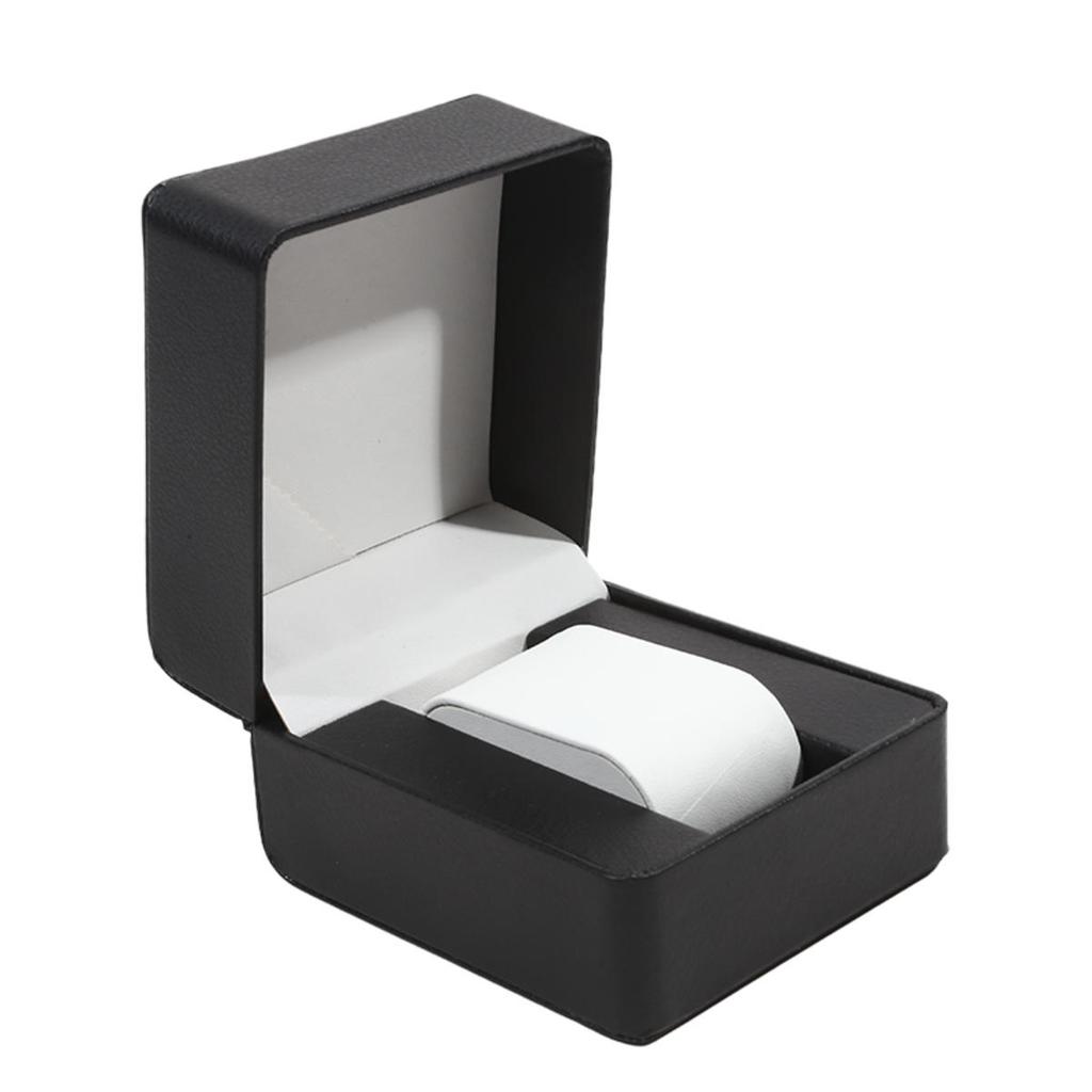 Single Watch Box With Pillow PU Wristwatch Display Case Organizer For Men Women Watch Jewelry Bracket Storage Gift Box