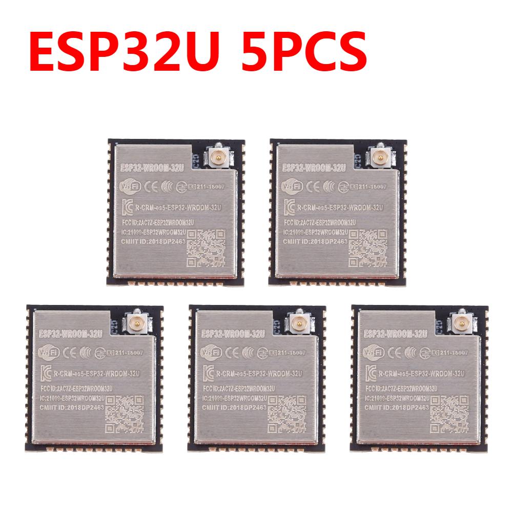 100PC ESP32 Wireless Module Smart Electronics ESP-WROOM-32 WiFi+BT+BLE MCU Module 150Mbps Hall Sensor IPEX ESP-32S ESP32U ESP-32