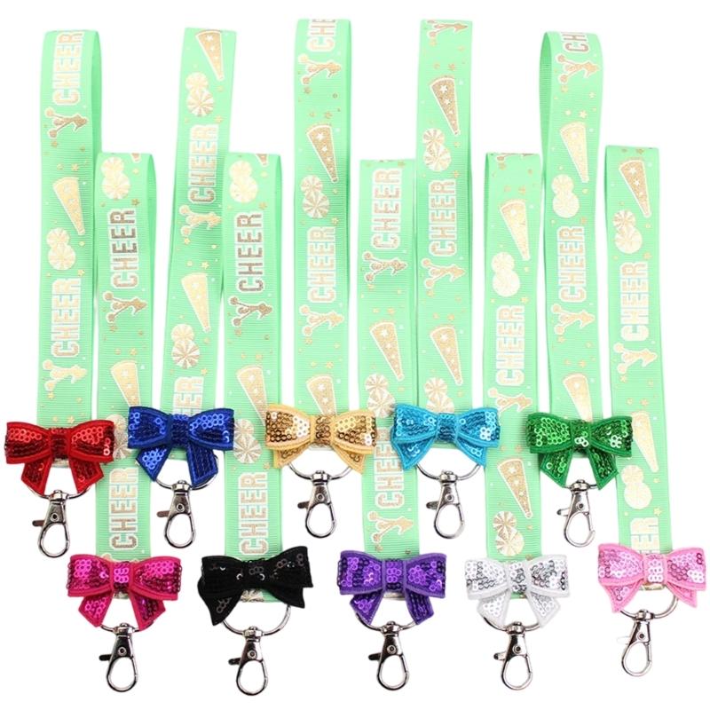 Pack Of 10 Cheerleader Keychains Soft Polyester Accessories For Sports Enthusiasts Sturdy And Lightweight Design