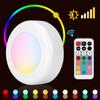 Wireless LED Puck Light RGB 12 Colors Dimmable Night Hall Lamp
