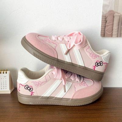 Spring 2025 Retro German Kitten Design Women's Casual Training Shoes – Campus Style Little White Sneakers