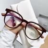 Ultra Light Large Frame Short Sight Glasses Retro Wood Grain Round Frame Myopia Glasses Anti-Blue Light Near Sight Eyewear