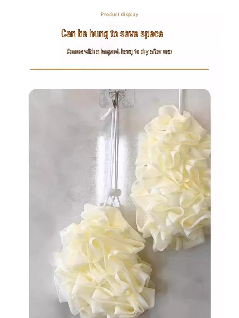 High-Grade, Super Soft Bath Sponge - Soap-friendly, Durable, for Men & Women - Perfect for a Rich Lather.