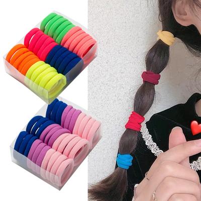 30Pcs Anti-fallen Engen Haar Krawatte Hohe Elastische Einfache Haar Seile Haar Zubehör