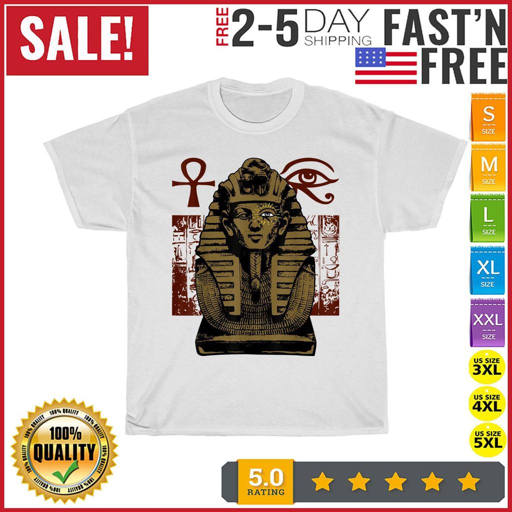 Egyptian Pharaoh Eye of Horus Vintage T Shirt Mens Womens Tees Top Men Fashion 2023 Women T Shirt Mens Womens Tees Top NEW