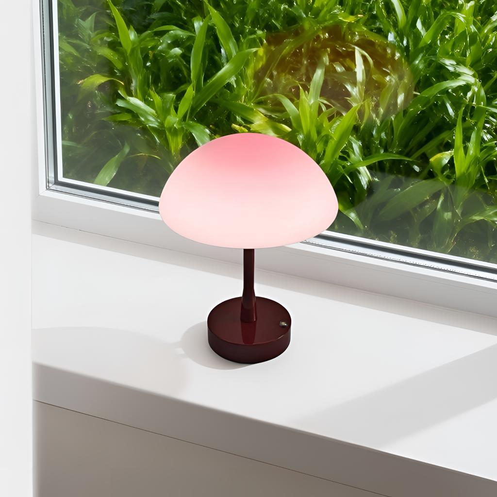 Cream Style Eye-Protection Mushroom Table Lamp - Creative Bedside Atmosphere Decor