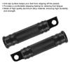 2Pcs Aluminum Alloy Motorcycle CNC Bike Foot Pegs Pedals Rest Footrest(Black)